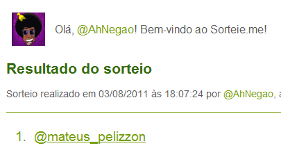 sorteio