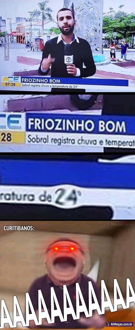 memes de chuva e frio