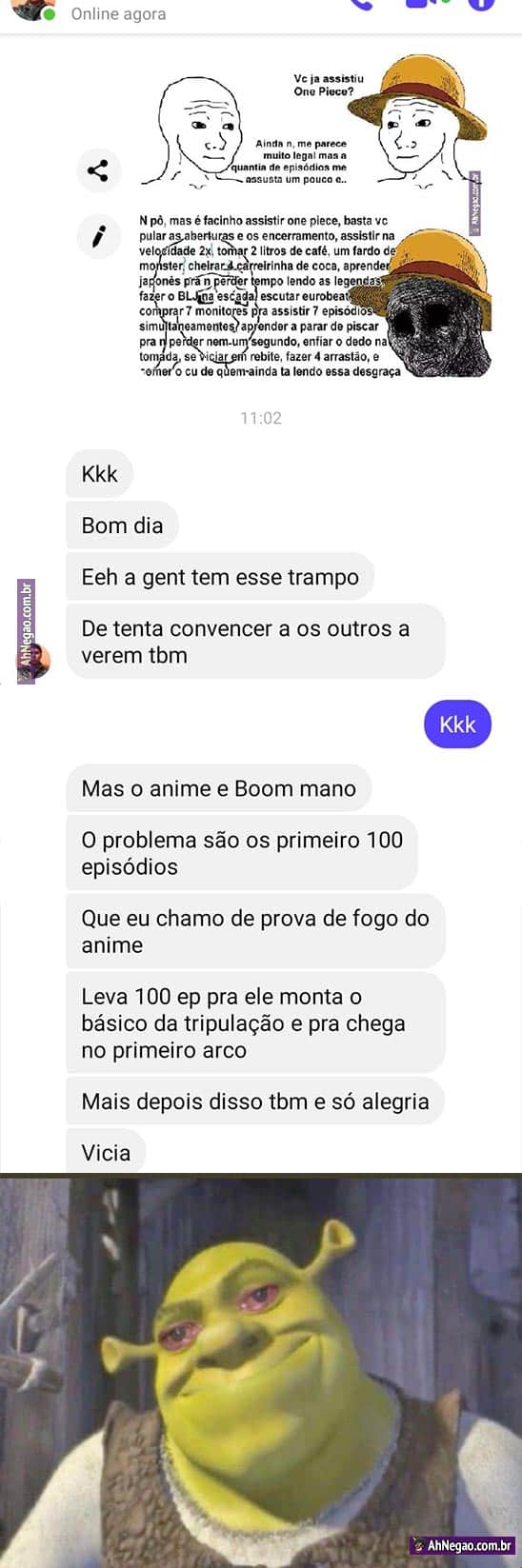 Comentários animes fodase