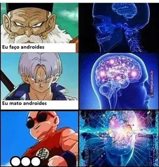 Uma página de animes com memes aleatórios