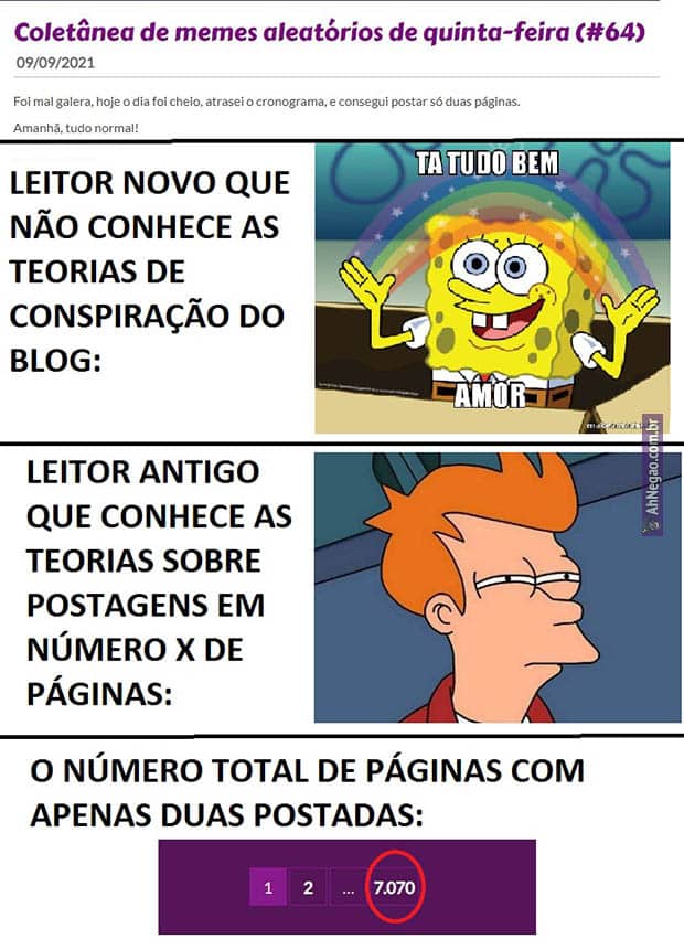 Coletânea de memes aleatórios de sexta-feira (#64)